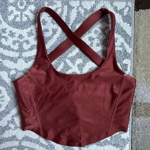NWOT FP Movement - Free People shine halter cross back sports bra - size small